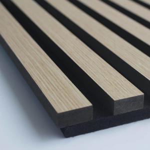 Sound Absorbing Fluted Wooden Soundproof Slat Panel 20mm For Wall Panels