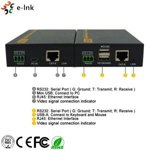 China HD-BaseT DVI KVM Extender Over 100m Single Cat6/7 Cable wholesale