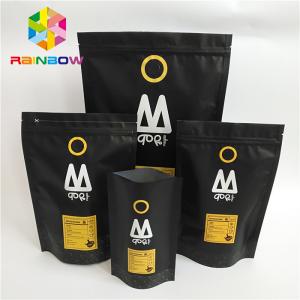 China Stand Up Plastic Pouches Packaging Printed One Way Valve k Coffee Bag supplier