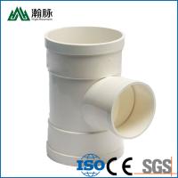 China 3 Way PVC Drainage Pipe Fittings White Tee Elbow Plumbing on sale