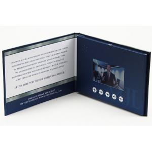 7" hardback video brochure lcd presentation folder video greeting card