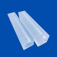 China Frosted Fused Silica Laser Cavity 99.99% Pure Quartz High Precision Parts on sale