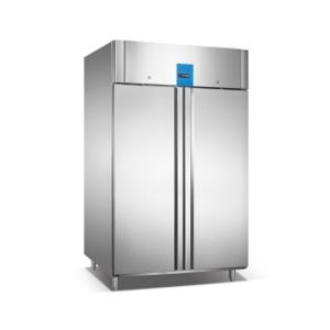 China Commercial Vertical Air Cooling Two Doors Refrigerator Single-Temperature on sale
