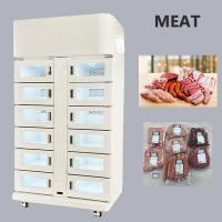 China 24 Hour Cooling Refrigerant Locker Vending Machine For Meat with QR Code Scanner on sale
