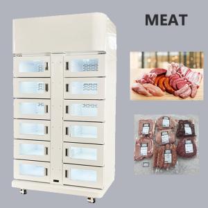 24 Hour Cooling Refrigerant Locker Vending Machine For Meat with QR Code Scanner