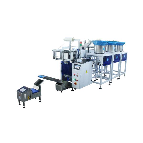 High-Grade Automatic Hardware Fastener Fittings Screw Sorting Counting Small Bag Pouch Packing Machine With Check Weighing