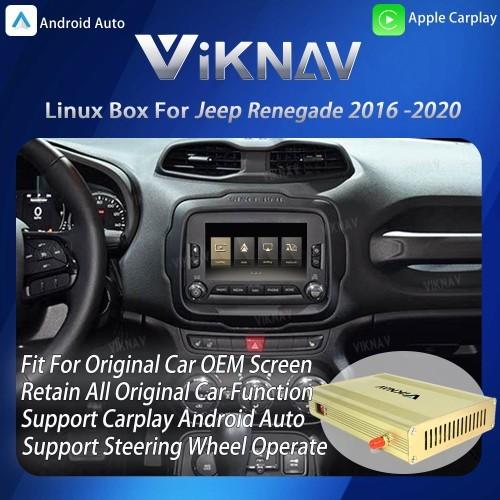 Viknav Linux Interface Box para Jeep Renegade 2016-2020 con CarPlay inalámbrico