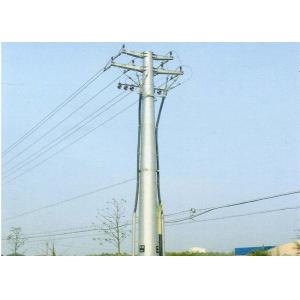 China 5 - 70m Power Monopole Transmission Tower Tensile Tested High Capacity, Steel Transmission Tower supplier