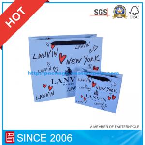 Logo Hot Stamping Embossing Paper Shopping Gift Bag
