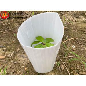 White Corrugated Plastic Tree Guards , Corrugated Plastic Plant Protector