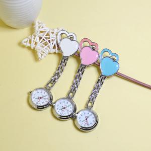 China Double heart Nurse Watch Alloy case and chain with IP fine plate surface supplier