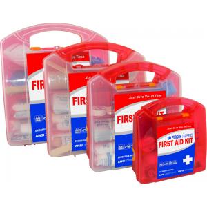 Safe Emergency First Aid Kit Plastic Case Material With Triangular Bandage
