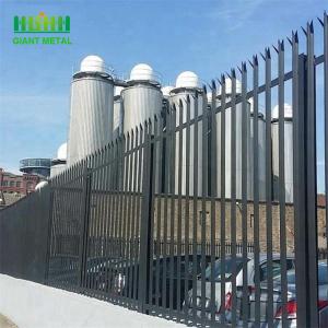 China Spiked Top Steel 1200mm High Palisade Security Fencing supplier