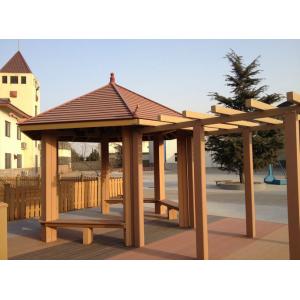 China Waterproof WPC Construction , Weather-resist WPC Pergola For Outdoor Construction supplier
