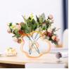 China Colored Acrylic Vase For Flowers Arched Shape Geometric Vase Iridescent For Dried wholesale