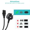 China UK 3-Pin to IEC C13 Power Cord 1.8m H05VVF 0.75mm² wholesale