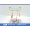 Simple Fashion Glass Jewelry Display Case With Environmental PU Paint