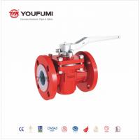 China Flanged Type PFA Lined Plug Valve High Performance 300lbs  For Chlor Alkali on sale