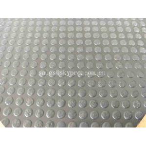 China Non - Slip Outdoor Rubber Mats With Dot Studed Pattern / Rubber Garage Mats supplier