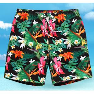 China Lovers beach pants Men and women quick-drying loose printing swimming trunks supplier