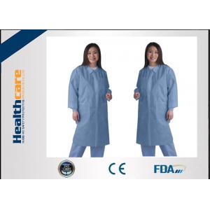 China Waterproof Medical Student Disposable Lab Coat Lab Jackets For Doctors Zip Closure supplier
