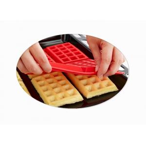 China Kitchen Rectangle Silicone Baking Molds / Silicone Waffle Mould Bakeware Cooking Tools supplier