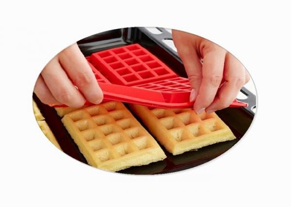 Kitchen Rectangle Silicone Baking Molds / Silicone Waffle Mould Bakeware Cooking