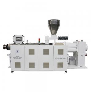 China PVC Double Screw Extruder For PVC Pipe Or Profile Making supplier