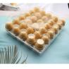 China disposable plastic clear 30 holes chicken egg tray with handle wholesale