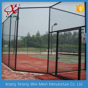 China High Anti Corrosive Dark Green Chain Link Fence for Tennis Ground supplier