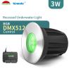 90LM IK10 bajo el agua llevó la iluminación DC24V 3W Ss316l RGB DMX512 de la charca