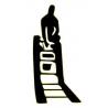 China 6 Foot - 14 Foot Tactical Folding Ladder / Aluminum Alloy Foldable Military Ladder wholesale