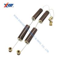 China 35kVAC - 65pF mandrel capacitor high voltage insulator 12KV 20/35/50/125/200PF both ends lead ceramic capacitor on sale