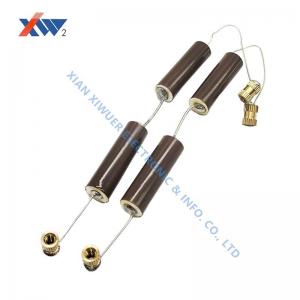 35kVAC - 65pF mandrel capacitor high voltage insulator 12KV 20/35/50/125/200PF both ends lead ceramic capacitor