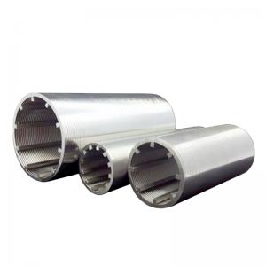 China Stainless Steel Slotted Wedge Wire Screen Water Well Tube Drill Pipe supplier
