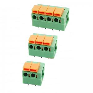 China 5.08mm Pitch PCB Screwless Spring Terminal Block Horizontal Wiring Entry supplier