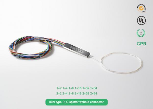 1x16 mini type PLC splitter without connector Optical Fiber Splitter passive