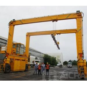 10-1000ton Rtg Rubber Tyred Gantry Cranes 21m Lifting Height