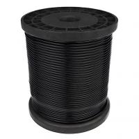 China Topone 200Ft Black Vinyl Coated Wire Rope 1/16 Inch Coated To 3/32 Inch 304 Stainless Steel For String Lights Hanging, on sale