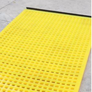 Square Polyurethane Rubber Tension Screen With Hooks For Mine And Quarry