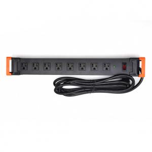 8 Outlet America Type PDU Extension Socket With Switch, 300 Joules Overload Protector