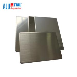 Mold Proof 5000mm Stainless Steel Aluminium Plastic Composite Panel FEVE 1220mm AA1100