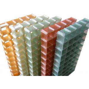Colourful Fiberglass Safety Grating Sand Blast For Waterproof Grille