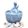 China Home Decoration Cast Stone Fountains Small Abstract Figure Nude Couple Water Fountain wholesale