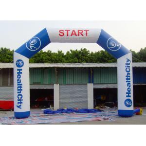 China Commercial Inflatable Start Finish Line Hire 0.55 Mm PVC Tarpaulin Material supplier