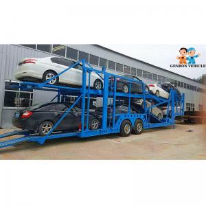China Two Loading Floors SUV Q235 60FT Semi Truck Car Hauler supplier