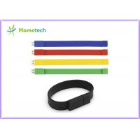 China Silicone Bracelet Rubber Band Wristband USB Flash Drive 1 Year Guarante on sale