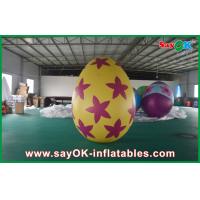 China Decoration Colorful Inflatable Egg Easter Festival Decoration With Print  Inflatable Easter Egg For Sale on sale