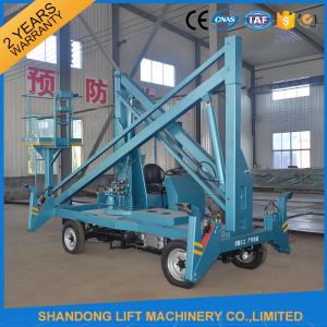 China Hydraulic Mobile Articulated Trailer Mounted Boom Lift with Battery / Diesel Power Source supplier