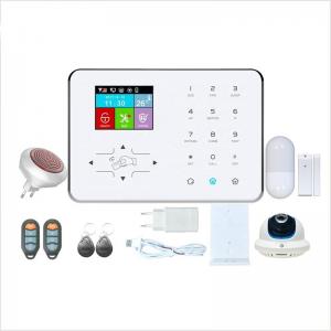 China Glomarket Tuya WIFI+GSM/GPRS Home Alarm Security System With Motion Detector Wireless Anti Theft Security Alarm supplier